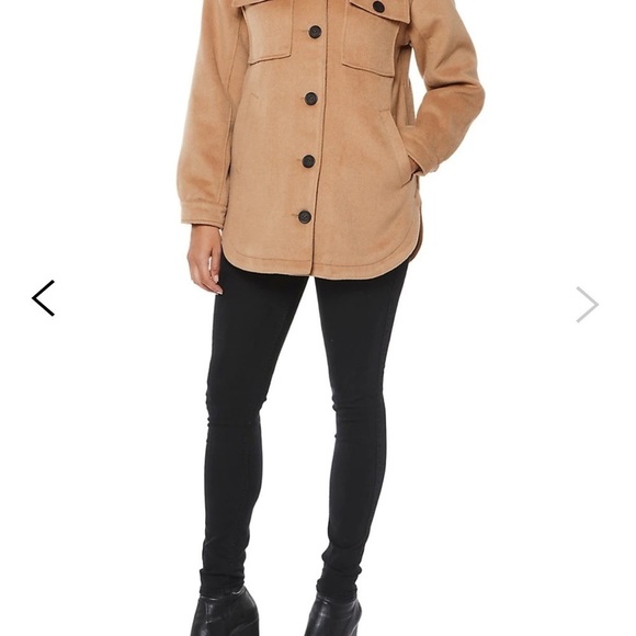 SOLD - NWT SANCTUARY wool blend Shacket Camel colour medium - Picture 3 of 11